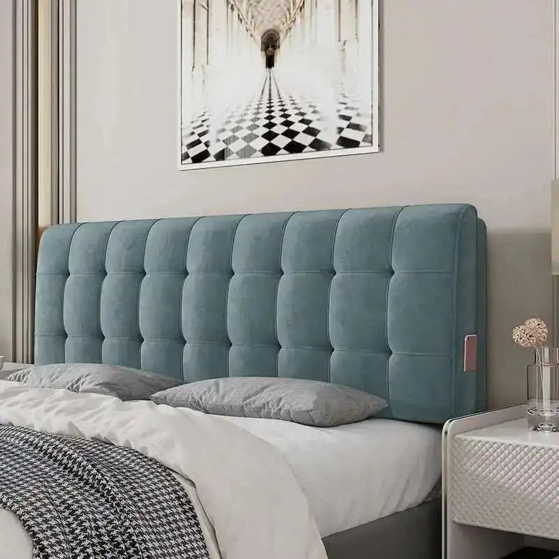 Backrest Soft Bag Bed Headboards for Hotel Headboards American Flannel Cloth Skin-Friendly Light Luxury Household Bed Headboards