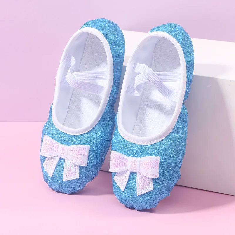 Children's Dance Shoes Soft Sole Training Shoes Children's Ballet Dance Shoes Girls' Chinese Dance Performance Cat Claw Dance
