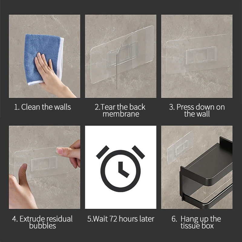 Toilet Paper Holder Plastic Storage Rack Kitchen Towel Placement Of Seasoning Bottles Bathroom Wall Roll Of Paper Phone Storage