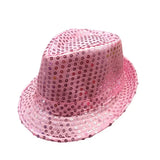 Stylish Unisex Hemming Sun Carnival Hat Unisex Stage Performance Sequins Hat