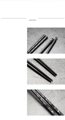 5Pairs Janpanese Reusable Chopsticks Black Sushi Sticks For Food Noodles Alloy Chinese Korean Chopsticks Kitchen Tableware