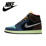Nike Men's Shoes Air Jordan 1 High AJ1 White Black High Top Retro Basketball Shoes