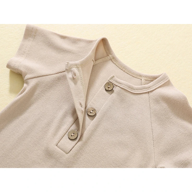 Pelele de verano para bebé, pijama fino de manga corta, mono acanalado, ropa de punto elástica, mono para niña