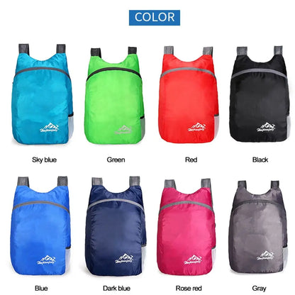 Outdoor Ultralight Nano Waterproof Lightweight Packable Backpack Folding Handy Bag Men Women Daypacks Travel Daypack