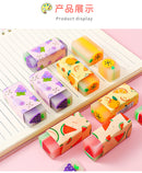 3pcs/lot Cartoon Creative Fruit Eraser Pupils Exam Pencil Eraser Children's Stationery Painting Sketch Eraser  School  Kawaii