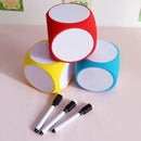 A VA dice EVA erasable dice randomly presented two whiteboard pens random color, suitable for parents to children's teaching, bu