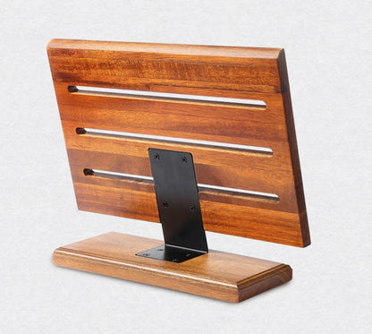 Magnetic Knife Stand Board Acacia Wood Kitchen Display Knife Holder Restaurant Hotel Slicer Butcher Cleaver Magnet Knife Rack