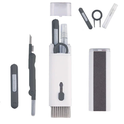 Keyboard Cleaning Kit 7-in-1 Laptops Cleaner with Keycap Puller, Multifunctional Keyboard Brush Cleaning Set for Airpods Phone