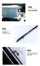 Sunshade Roller blinds Curtains Blackout Curtain Suction Cup Punch-free Retractable Window Kitchen Roller Curtains for Bedroom