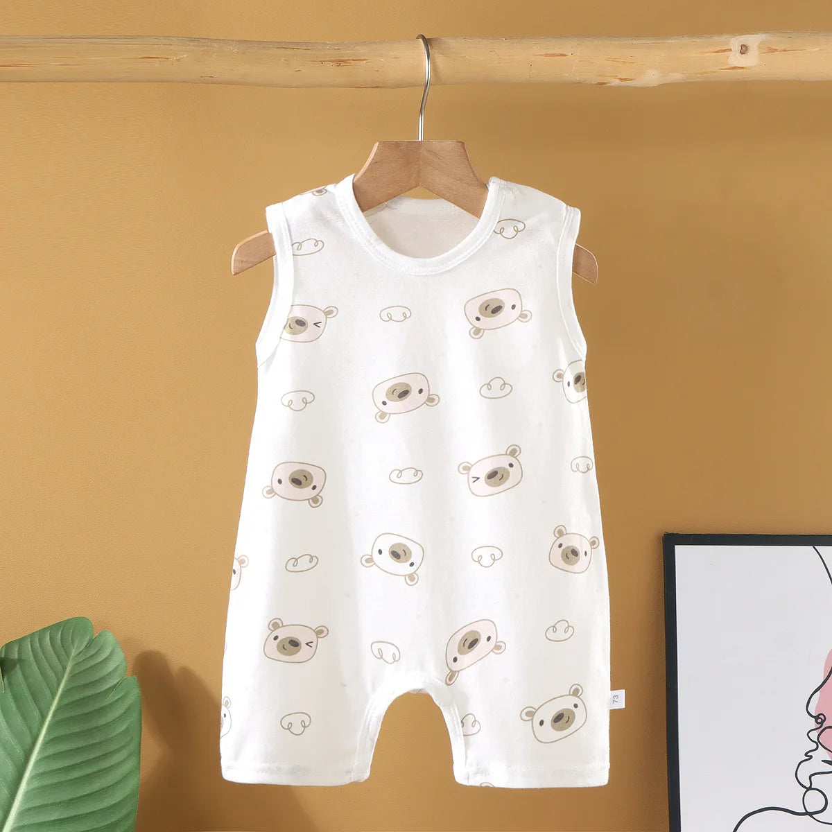 New 2025 Soft and Lightweight Cotton Baby Crawling Clothes for Boys Girls Aged 1-20 Months Children Romper Kids Homewear