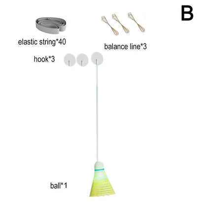 Badminton Trainers Stretch Professional Badminton Machine Robot Racket Training Sport Self-study Practice Training Accessories