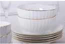 1pc Dish And Plates Bone china Dinner Set China Health Tableware White Ceramic Fruit tray  Soup plate Bowl Dish Gift Porcelain