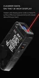 HOTO Smart Laser Measure Pro LED Display Intelligent Digital Laser Tape Measuring Tool Rechargeable Laser Ruler Rangefinder