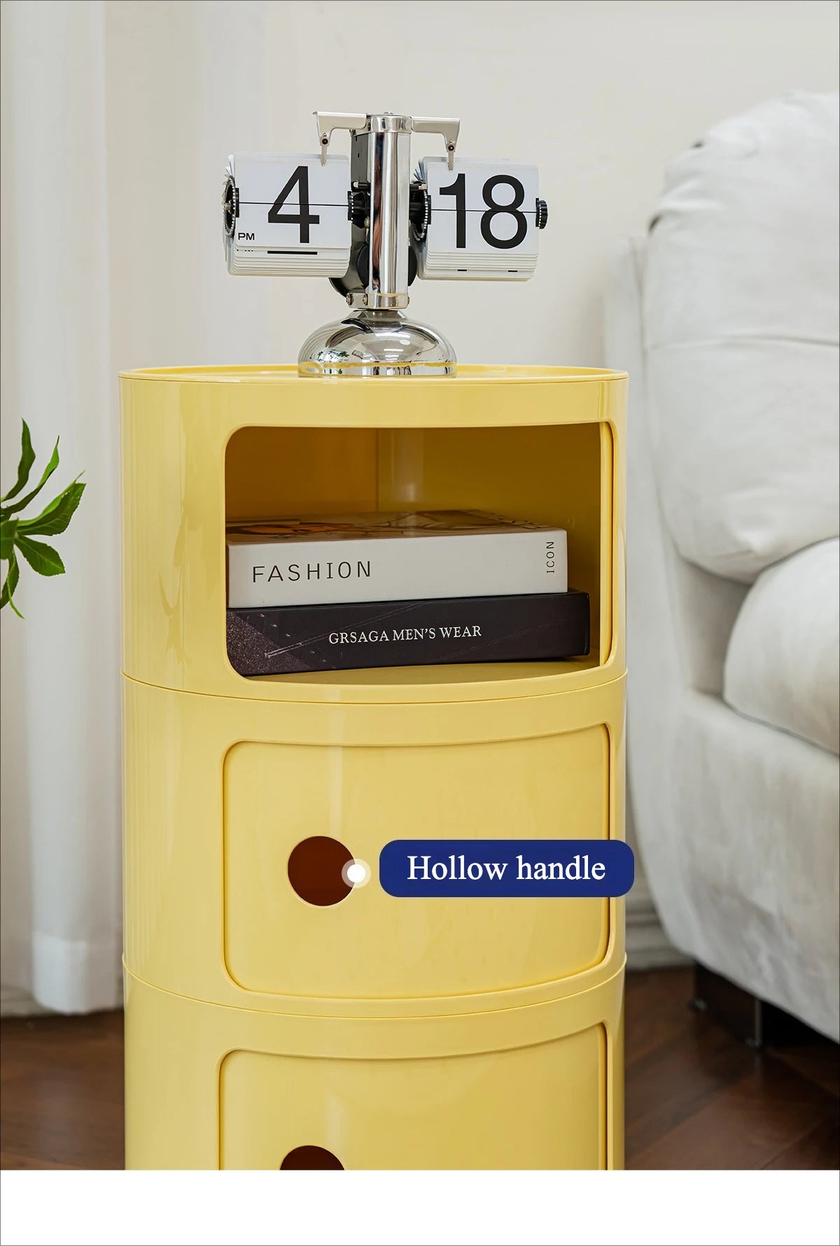 Nordic Ins Net Red Bedside Table Modern Minimalist White Round Creative Small Cabinet Mini Simple Plastic Side Cabinet 협탁
