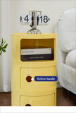 Nordic Ins Net Red Bedside Table Modern Minimalist White Round Creative Small Cabinet Mini Simple Plastic Side Cabinet 협탁