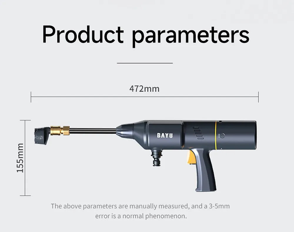 BAYU Auto Outdoor Smart Kit (19200mah Power Bank, Tire Inflator, Vacuum Cleaner, Car Washer, Flashlight, Mobile Phone Holder)