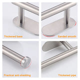 No Drilling Toilet Paper Holder SUS304 Stainless Steel Self-Adhesive Wall Mount Tissue Towel Roll Dispenser for Bathroom Kitchen
