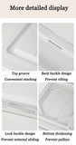 Wardrobe Storage Box High-capacity Drawer Style Stackable Container Transparent Plastic Containers for Household Use Storage