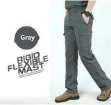 Men's Summer Tactical Cargo Pants Lightweight Casual Waterproof Trousers Casual Pants Wear-Resistant Multi-Pocket Outdoor Hiking