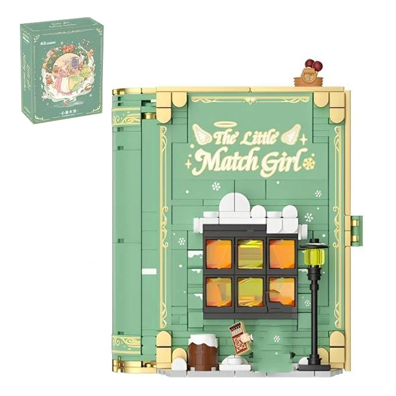 Dream Princess 3D Storybook Building Blocks Books Anime Film MOC Bricks Toys Cute Fairy Tales Model Children Girl Birthday Gifts