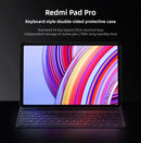 Original Redmi Pad Pro Keyboard Case For Redmi Pad Pro 12.1" Bluetooth 64-key 760H Ultra Long Standby Time Protective Cases