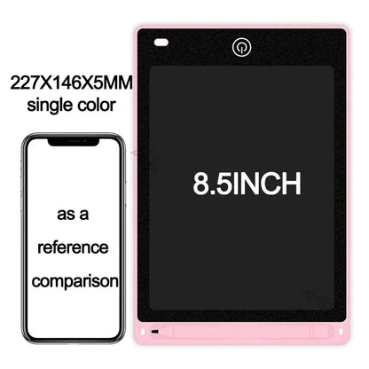 Tablet de desenho LCD para crianças, placa de escrita, ferramentas de pintura, eletrônicos, brinquedo educativo infantil, presente para menino, 4,4 polegadas, 8,5 polegadas