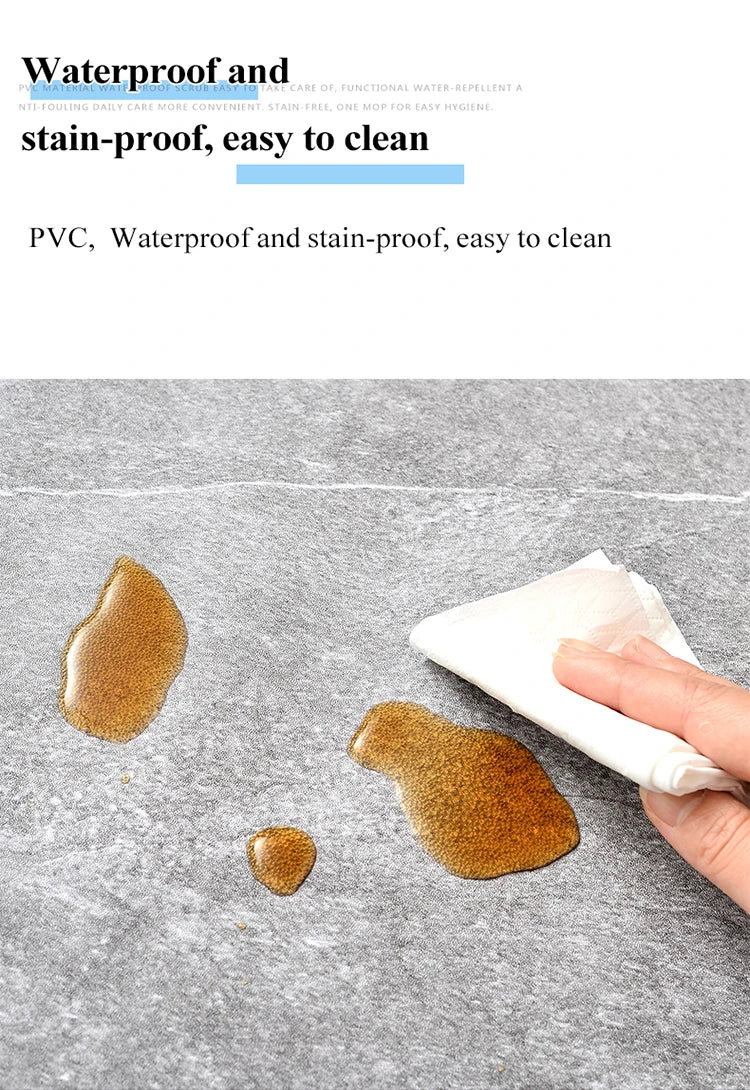 Self-adhesive Thicken PVC Floor Sticker Waterproof Ceramic Tiles Sticker Store Mall Hotel Floor Home Decorative Retro Wallpapers
