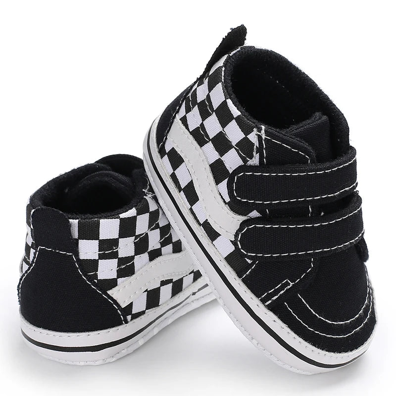 Newborn Baby Canvas Shoes Anti-slip Soft Baby Boy Girl Sneakers Casual Multi-Color Toddler First Walkers Crib Shoes