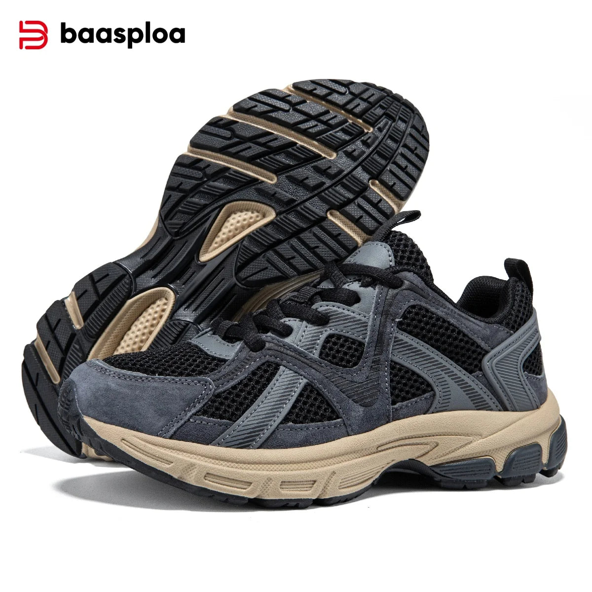 Baasploa Women Running Sneakers Mesh Breathable New Summer Walking Shoes Female Cushioning Elasticity Comfort Soft Sport Shoe