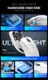 Ratón Bluetooth Attack Shark R1, 18000 dpi, PAW3311, conexión inalámbrica trimodo, ratón para juegos macro