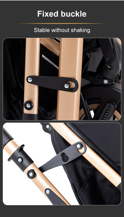 Newest Luxury Baby Stroller 3 in 1 Portable Travel Baby Carriage Fold Pram High Landscape Aluminum Frame Newborn Infant Stroller