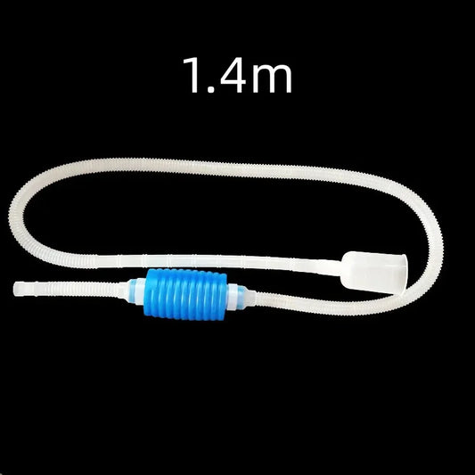 Aquarium Siphon Fish Tank Syphon Vacuum Cleaner Pump Semi-automatic Water Change Changer Gravel Water Filter Aquarium Tools 1.4m