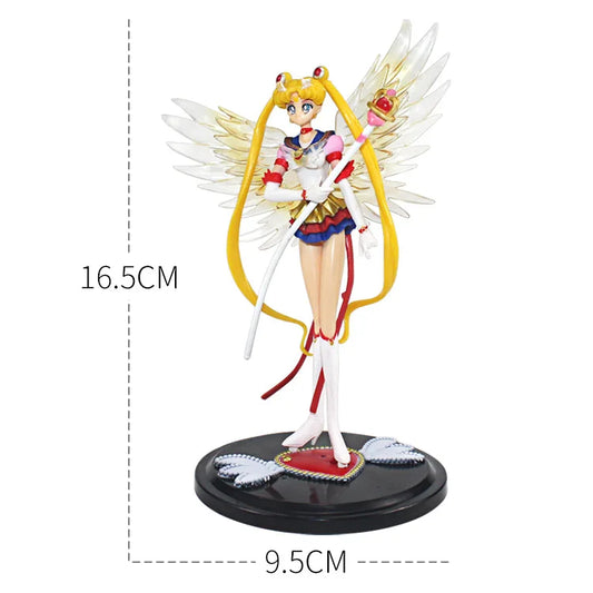 16CM Anime Sailor Moon Tsukino Usagi Figure PVC Cake Ornaments Doll Collection Toys Tsukino Usagi Action Figurine