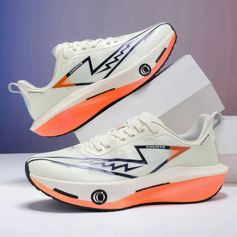 Unisex Sports Running Shoes for Men Women Training Soft Rebound Shock-Absorbing Summer Outdoor Jogging Shoes for Teenagers