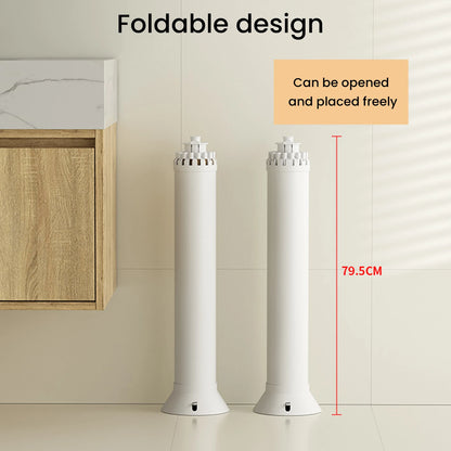 1/2 Layer Foldable Cylinder Drying Rack with Wheels Octopus Retractable clothes Drying Rack with 16 Clothes Drying Rod and Clips