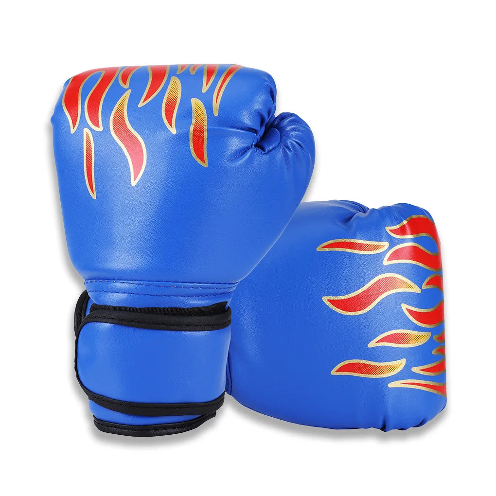 Kids Boxing Gloves Children Punch PU Leather Fitness Mitts Hitting Hand Protector Punch Target Bag MMA Training Sport Wristband