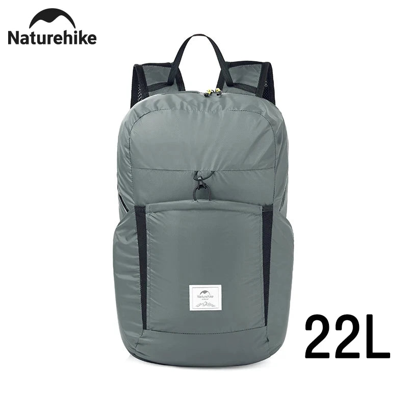Naturehike New Camping Backpack 30L Large Capacity Portable Foldable Waterproof Shoulder Bag Outdoor Travel Hiking Picnic Bag