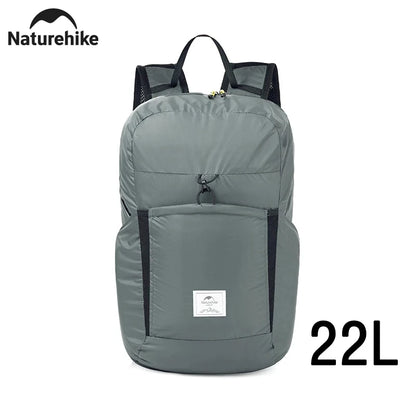 Naturehike New Camping Backpack 30L Large Capacity Portable Foldable Waterproof Shoulder Bag Outdoor Travel Hiking Picnic Bag