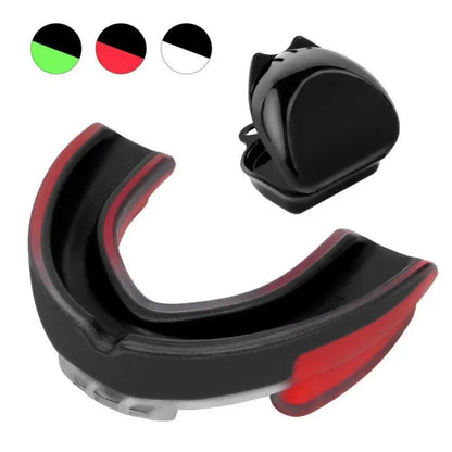 1 Pc Mouth Guard With Box Teeth Protector Wrestling Fighting Training For Boxing Karate Taekwondo Ball Rugby Sports Accessories