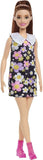 Original Mattel Barbie Fashionistas Doll Floral Dress with Sweet Casual Clothes and Accessories Toys for Girls Collection Gift