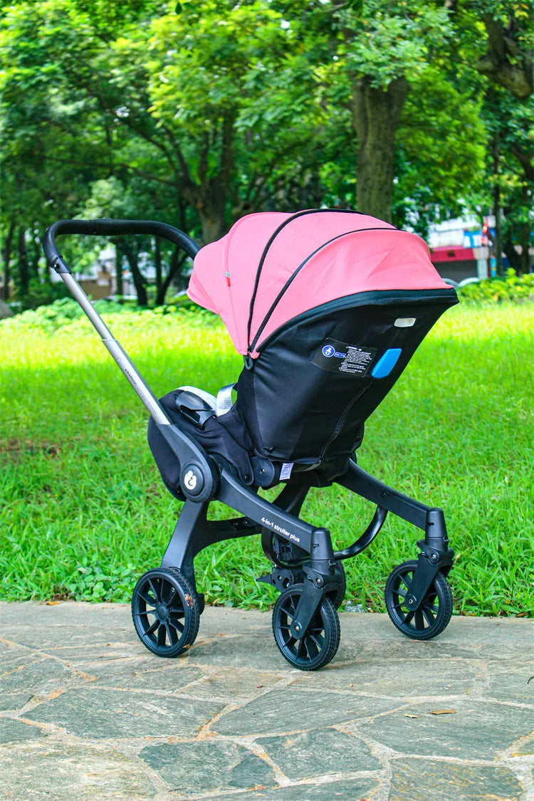 EU STOCK 4in1 baby stroller two-way Multifunctional newborn baby stroller 3in1 Foldable Basket type seat Lightweight Travel Pram