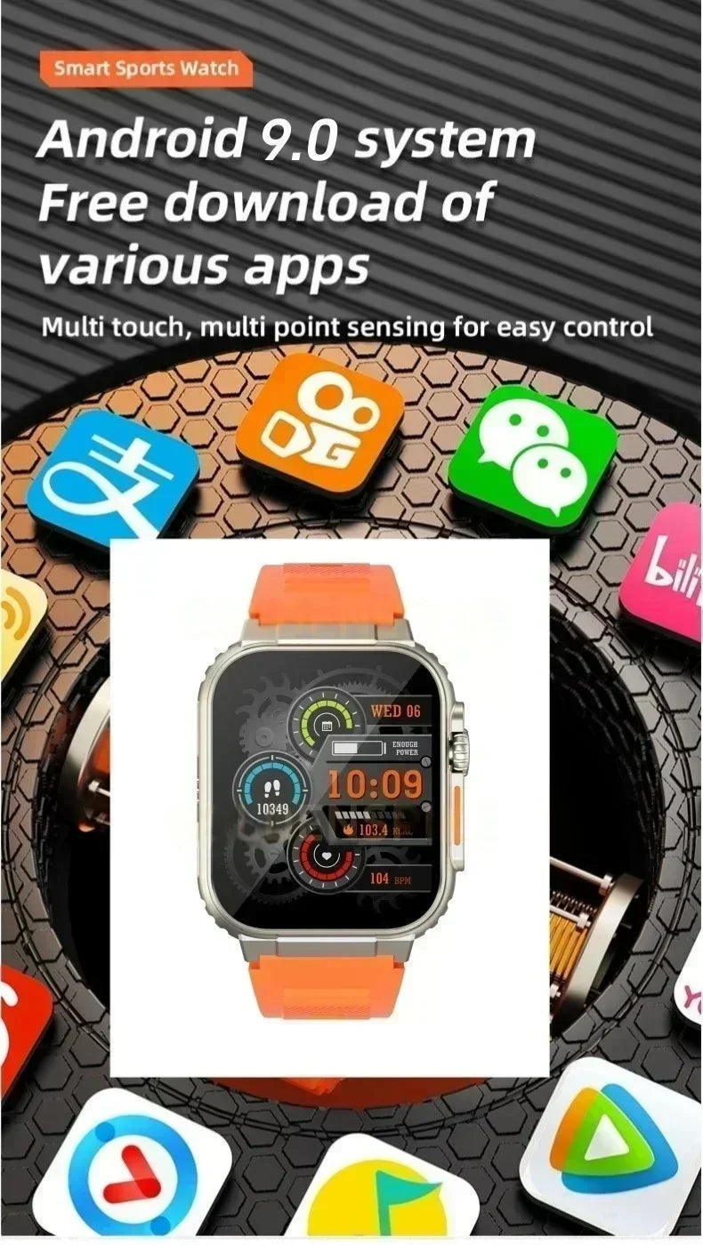 CDS9 5G Smartwatch: Android Smartwatch | 2.2" AMOLED HD | 180° Rotating Camera | 4G & GPS