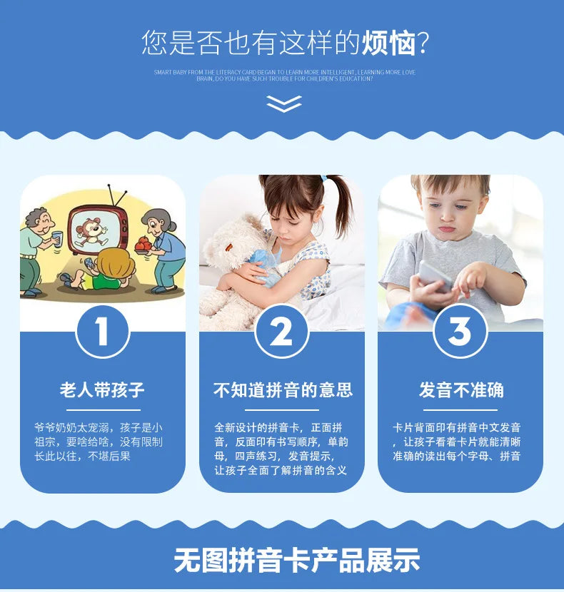 Pinyin cards, children's initial consonants, vowels, whole recognition, syllable learning cards, letter cards