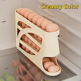 Automatic Scrolling Egg Rack Kitchen Egg Holder Storage Box Egg Basket Container Organizer Rolldown Refrigerator Egg Dispenser