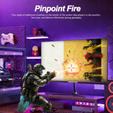 Hgfrtee 27" 240Hz Qhd Gaming Monitor 1Ms, High Resolution Screen, Hdr10 Adaptive Sync, Pc Display for Gamer with HDMI 2.1 Dp 1.4