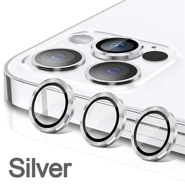 Metal Camera Lens Protector for iPhone, iPhone 11, 12, 13, 14, 15 Pro Max, 15, 14 Plus, 13, 12 Mini, Camera Glass, 2-3pcs 