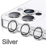 Metal Camera Lens Protector for iPhone, iPhone 11, 12, 13, 14, 15 Pro Max, 15, 14 Plus, 13, 12 Mini, Camera Glass, 2-3pcs 