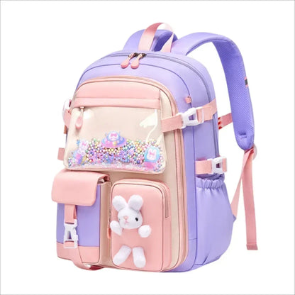 Mochila escolar ligera Kawaii para niñas de primaria 2025, impermeable, colorida, de viaje, ideal como regalo.