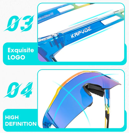 Kapvoe Photochromic Teenager Kids Cycling Sunglasses Sport Bicycle Glasses UV400 Child Goggle Outdoor Boys Girls Running Eyewear