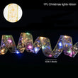 Fita de natal luz de fadas corda feliz natal decorações para casa 2024 cristmas ornamento natal navidad presentes ano novo 2025